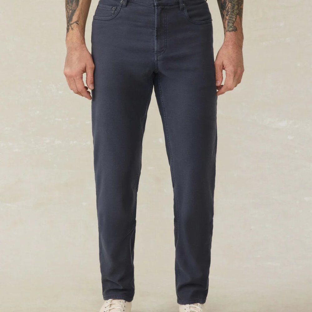 Faherty Stretch Terry 5-Pocket Pant, Mens, New with Tags
